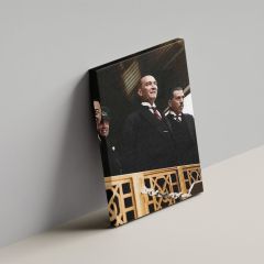 Gazi Mustafa Kemal Atatürk Balkon Kanvas Tablo