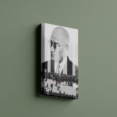 Gazi Mustafa Kemal Atatürk Anıtkabir Temalı Efektli Kanvas Tablo 60 x 80