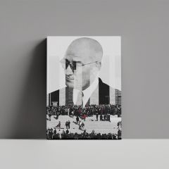 Gazi Mustafa Kemal Atatürk Anıtkabir Temalı Efektli Kanvas Tablo 60 x 80