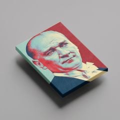 Gazi Mustafa Kemal Atatürk Portre Efektli Kanvas Tablo
