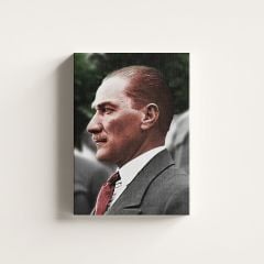 Gazi Mustafa Kemal Atatürk Profilden Kanvas Tablo