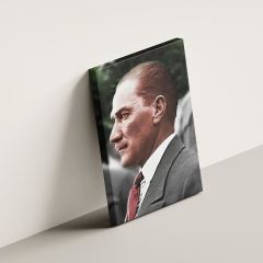 Gazi Mustafa Kemal Atatürk Profilden Kanvas Tablo