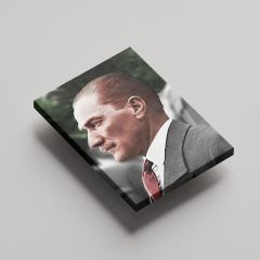 Gazi Mustafa Kemal Atatürk Profilden Kanvas Tablo