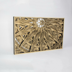 Mandala Katmanlı Ahşap Tablo Duvar Dekor 30x50cm.