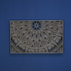 Mandala Katmanlı Ahşap Tablo Duvar Dekor 30x50cm.