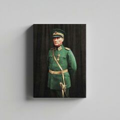 Mustafa Kemal Atatürk Asker Üniformasıyla Kanvas Tablo