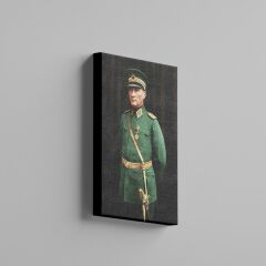 Mustafa Kemal Atatürk Asker Üniformasıyla Kanvas Tablo