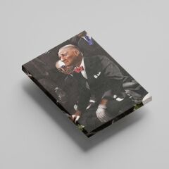 Mustafa Kemal Atatürk Kırmızı Papyonlu Kanvas Tablo