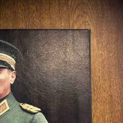 Mustafa Kemal Atatürk Mavi Gözlü Kravatlı Atatürk Portre Kanvas Tablo 35 x 50