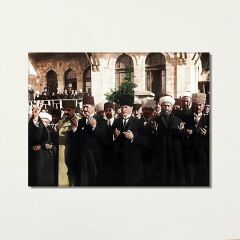 Mustafa Kemal Atatürk Dua, Meclis Açılışı Kanvas Tablo