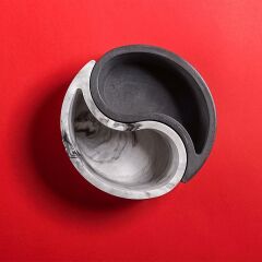 Beton Ying Yang Özel Tasarım Saksılık, Mumluk