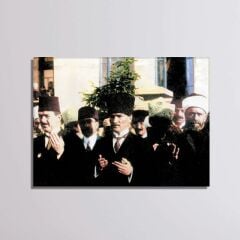 Atatürk Dua Ederken Kanvas Tablo
