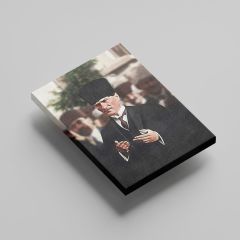 Mustafa Kemal Atatürk Dua Ederken Kanvas Tablo 35 x 50