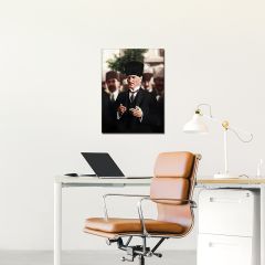 Mustafa Kemal Atatürk Dua Ederken Kanvas Tablo 35 x 50