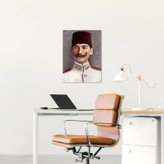 Mustafa Kemal Atatürk Kurmay Yüzbaşı Kanvas Tablo
