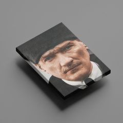 Mustafa Kemal Atatürk Kalpaklı Kanvas Tablo