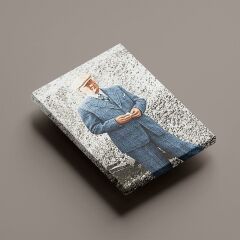 Atatürk Mavi Takım Elbiseli Boy Resmi Kanvas Tablo 70 x 100