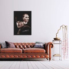 Atatürk 2'li Portre Kanvas Tablo