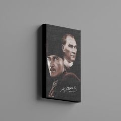 Atatürk 2'li Portre Kanvas Tablo