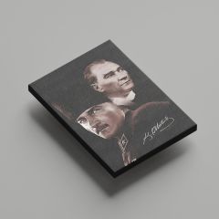 Atatürk 2'li Portre Kanvas Tablo