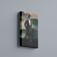Atatürk Frak Giymiş Boy Resmi Kanvas Tablo