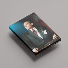 Atatürk ve Türk Bayrağı Portre Kanvas Tablo