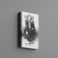 Atatürk Takım Elbiseli Portre Kanvas Tablo