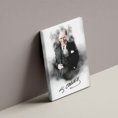Atatürk Takım Elbiseli Portre Kanvas Tablo